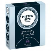 CAIXA COM 3 PRESERVATIVOS MISTER SIZE 69 MM