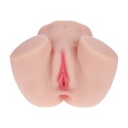 BODYFORMS - MIA HART - DUAL ENTRY VIBRATING MASTURBATOR - 2,5 KG / 5.7 LBS - FLESH
