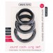 Foto 0: CONJUNTO DE AN�IS PARA O P�NIS ROUND COCK RINGS SET PRETOS