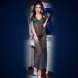 Foto 0: CAMISA DE NOITE E TANGA CR-4215 PRETO E AZUL 36 S