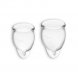 Foto 2: CONJUNTO DE 2 COPOS MENSTRUAIS FEEL CONFIDENT SATISFYER TRANSPARENTE