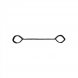 Foto 1: BARRA AFASTADORA COM ALGEMAS OUCH! SPREADER BAR WITH CUFFS PRETA