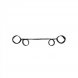 Foto 2: BARRA AFASTADORA COM ALGEMAS OUCH! SPREADER BAR WITH CUFFS PRETA