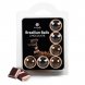 Foto 0: BOLAS LUBRIFICANTES BEIJ�VEIS BRAZILIAN BALLS SABOR A CHOCOLATE 6 x 4GR