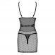 Foto 3: CAMISA DE NOITE E TANGA BOWESSA OBSESSIVE PRETA 36-38 S/M