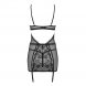 Foto 3: CAMISA DE NOITE E TANGA BASITTA OBSESSIVE PRETA 36-38 S/M