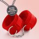 Foto 5: ALGEMAS DE VELCRO TOUGH LOVE COM CORRENTE DE 40CM EXTRA CRUSHIOUS VERMELHAS