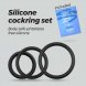 Foto 4: BANDOLEROS CONJUNTO DE AN�IS DE SILICONE PARA O P�NIS CRUSHIOUS