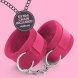 Foto 4: ALGEMAS DE VELCRO TOUGH LOVE COM CORRENTE DE 40CM EXTRA CRUSHIOUS ROSA