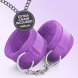Foto 4: ALGEMAS DE VELCRO TOUGH LOVE COM CORRENTE DE 40CM EXTRA CRUSHIOUS ROXO