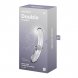 Foto 1: DILDO DE VIDRO DOUBLE CRYSTAL TRANSPARENTE SATISFYER