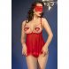 Foto 2: CONJUNTO CAMISA DE NOITE CR-4715 VERMELHO CHILIROSE 36 S