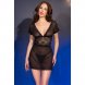 Foto 1: CAMISA DE NOITE E TANGA CR-4830 PRETO CHILIROSE 36 S