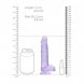 Foto 5: DILDO REALISTA COM TEST�CULOS CRYSTAL CLEAR 6 /15 CM ROXO REALROCK