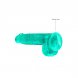 Foto 4: DILDO REALISTA COM TESTCULOS CRYSTAL CLEAR 6 /15 CM VERDE REALROCK