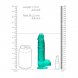 Foto 5: DILDO REALISTA COM TESTCULOS CRYSTAL CLEAR 6 /15 CM VERDE REALROCK