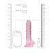 Foto 5: DILDO REALISTA COM TEST�CULOS CRYSTAL CLEAR 7 /18 CM ROSA REALROCK