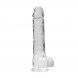 Foto 0: DILDO REALISTA COM TEST�CULOS CRYSTAL CLEAR 9 /23CM TRANSPARENTE REALROCK