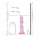 Foto 3: DILDO NON-REALISTIC CRYSTAL CLEAR 7 /17 CM ROSA REALROCK