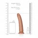 Foto 5: DILDO SLIM REALISTIC 7 /18 CM REALROCK
