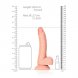 Foto 5: DILDO REALISTA COM TEST�CULOS CURVED 7 /18CM FLESH REALROCK