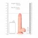 Foto 5: DILDO REALISTA COM TEST�CULOS STRAIGHT 7 /18 CM FLESH REALROCK