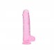 Foto 3: DILDO REALISTA COM TEST�CULOS CRYSTAL CLEAR10 /25,4 CM ROSA REALROCK