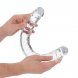 Foto 5: DILDO DUPLO CRYSTAL CLEAR REALISTIC DONG 18 /45 CM TRANSPARENTE REALROCK