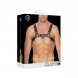 Foto 1: ARNS LEATHER BULLDOG HARNESS L/XL PRETO OUCH!