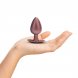 Foto 1: PLUG ANAL SMOOTH SILICONE LARGE 3,5 /8,9 CM ROSE GOLD OUCH!