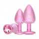 Foto 1: PARIS COLLECTION - METAL ANAL PLUG SET - PINK