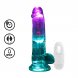 Foto 0: LED VIBRATING STRAIGHT COCK WITH BALLS - 6 / 15 CM - TRANSPARENT