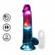 Foto 0: LED VIBRATING STRAIGHT COCK WITH BALLS - 7 / 18 CM - TRANSPARENT