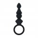 Foto 0: SONDA ANAL EM SILICONE COM ESTRIAS COM ASA PRETO LEVELZ