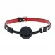 Foto 0: MORDA�A DE SILICONE RESPIR�VEL MILAN COLLECTION PRETO/VERMELHO OUCH!