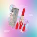 Foto 5: VIBRADOR COM 4 ACESS�RIOS DIAMOND LIPSTICK IRIDESCENT LOVELINE
