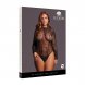 Foto 3: ROXY - SEXY LEOPARD MESH CROTCHLESS BODYSUIT - QUEEN SIZE - BLACK
