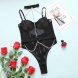 Foto 4: BODY COM COLEIRA E CORRENTES PRETO DE NAMOUR 40-42 L/XL