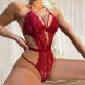 Foto 2: BODY EM RENDA CUT-OUT TIE-UP OPEN BACK WINE RED DE NAMOUR 40-42 L/XL