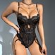 Foto 0: BODY EM RENDA TRANSPARENTE CUT-OUT NECKLINE CHAIN PRETO DE NAMOUR 40-42 L/XL