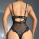 Foto 1: BODY EM RENDA TRANSPARENTE CUT-OUT NECKLINE CHAIN PRETO DE NAMOUR 40-42 L/XL