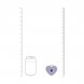 Foto 5: ESTIMULADOR AIRTAP HEART-SHAPED LUVIE LAVENDER LOVELINE