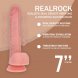 Foto 4: VIBRADOR DUAL DENSITY SILICONE REALISTIC THRUSTING 7 /17.8 CM FLESH REALROCK