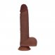 Foto 0: VIBRADOR DUAL DENSITY SILICONE REALISTIC THRUSTING 8 /20.3 CM BROWN REALROCK