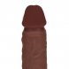 Foto 1: VIBRADOR DUAL DENSITY SILICONE REALISTIC THRUSTING 8 /20.3 CM BROWN REALROCK