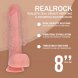 Foto 4: VIBRADOR DUAL DENSITY SILICONE REALISTIC THRUSTING 8 /20.3 CM FLESH REALROCK