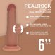 Foto 4: DILDO REAL�STICO DUAL DENSITY SILICONE SLIDING SKIN 6 /15.5 CM TAN REALROCK
