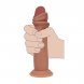 Foto 5: DILDO REAL�STICO DUAL DENSITY SILICONE SLIDING SKIN 6 /15.5 CM TAN REALROCK