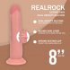 Foto 4: DILDO REAL�STICO DUAL DENSITY SILICONE SLIDING SKIN 8 /20.5 CM FLESH REALROCK