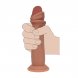 Foto 5: DILDO REAL�STICO DUAL DENSITY SILICONE SLIDING SKIN 8 /20.5 CM TAN REALROCK